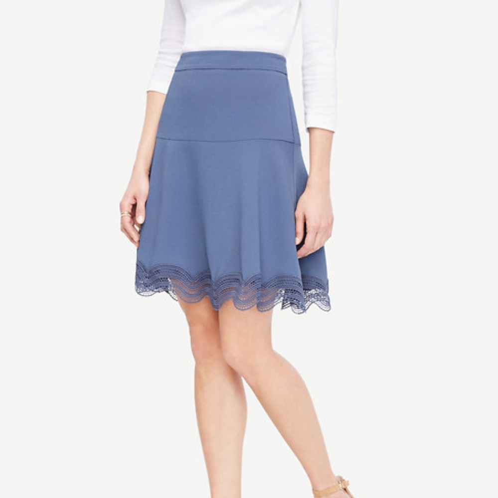 Ann Taylor Skirt with Lace Detail